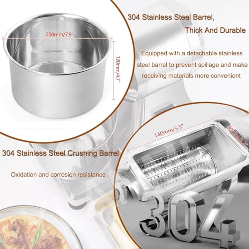 Rallador eléctrico para queso con motor potente y cubeta acero miniatura 2