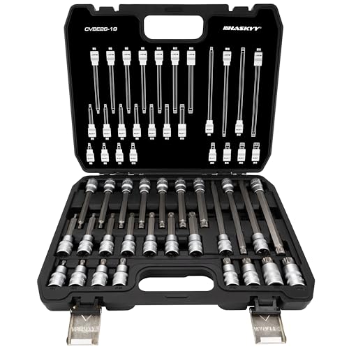 Lot de 12 douilles XZN Haskyy à denture multiple M4 M5 M6 M8 M9 M10 M11 M12 M13 M14 M16 M18