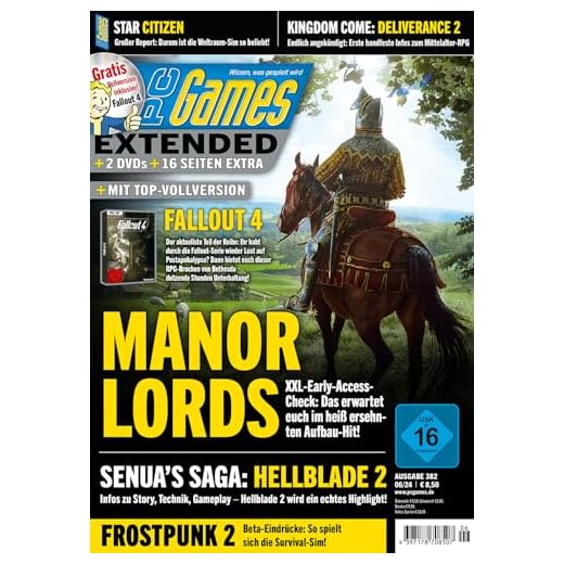 PC Games Extended 6/2024 "Manor Lords / DVD: Fallout 4"