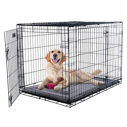 PETMAKER Waterproof Dog Bed - 38.75x25 Large Dog Bed with Raised Edge - Easy-to-Clean Multi-Purpose Crate Mat for Home and Car Travel (Gray) by PETMAKER - Image 2
