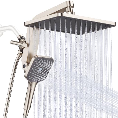 KOSNEW 12" Rainfall Shower Head & Handheld Combo (various) - image 1