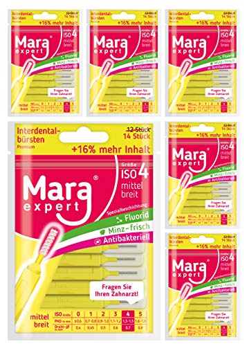 Brosses interdentaires Mara Expert au goût menthe fraîche pour l'hygiène bucco-dentaire