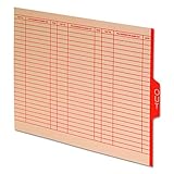 Pendaflex 5251 End Tab Outguides, Red Center 