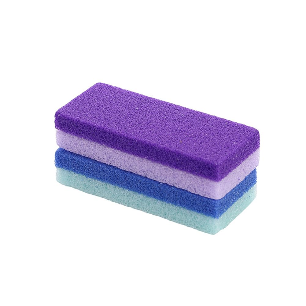 Foot Pumice Stone for Feet Hard Skin Callus Remover and Scrubber (Pack of 2) (Blue&Purple)