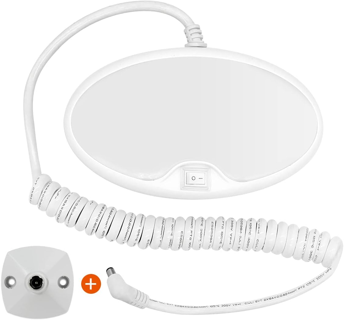 12volt Pop up Camper Portable Bunk Light RV Interior Ceiling Light Fixture with Plug, On/Off Switch, 3500K Soft White Lighting 6inch