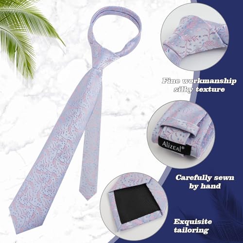 Image of Alizeal Mens 3.15'' Light Color Rustic Tie Handkerchief