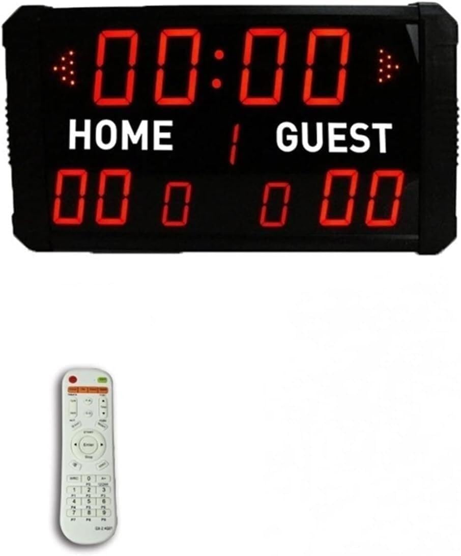 YNIYUJKL Digital Scoreboard Digital Scoreboard, Electronic Basketball Scoreboard With Buzzer Remote Control, High Brightniess