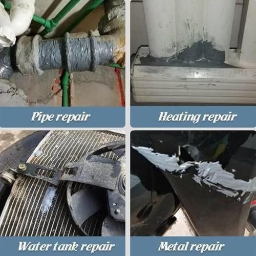 Image of PAXCOO Metal Repair Agent Magic Solder Glue Industrial High Temperature Resistant Liquid Metal Welding Filler for Casting Defect Repair Agent for Repairing Fuel Tanks, Pipes, Metal Radiator Waterproof