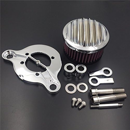 Chrome Air Cleaner Intake Filter System Kit Groove Engraved for Harley Sportster XL883 XL1200 1988-2022