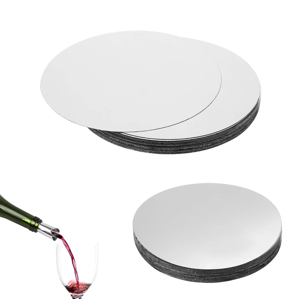 Steelfever Silver 100Pcs Wine Pourer Drop Stopping Pour Disk