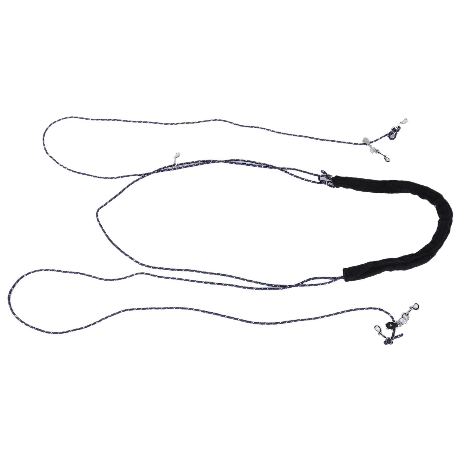 Pomoc treningowa dla koni | Regulowany system lunchu z osłoną polarową | Balance Training Rope for Forward Stretch/Proper Head Carriage | Stainless Steel Clips