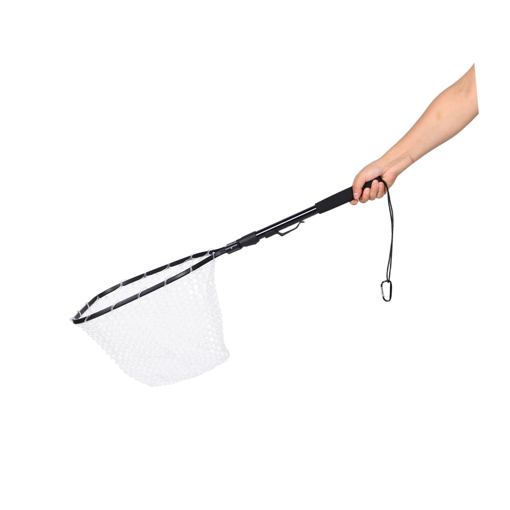 Abaodam Red de Pesca Plegable Asa Compacta Red de Pesca para Acuario de Silicona Resistente Ligera y Versátil y Salada Adecuado para Excursiones al Aire Libre
