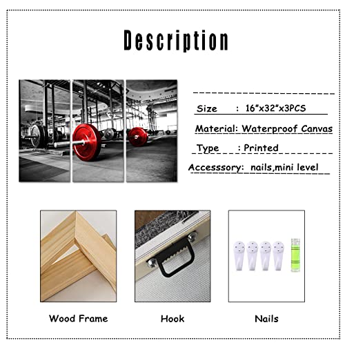 Saypeacher-Weightlifting-Canvas-Wall-Art-Dumbbells-Painting-Pictures-Gym-Training-Poster-Fitness-Artwork-Prints