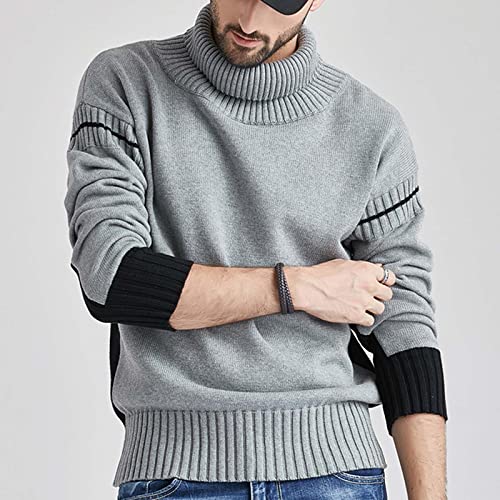 Dgoopd Men's Sweater Crewneck Long Sleeve Sweaters Casual Pullover Sweater Cable Knit Pullover Warm Winter Fashion Tops3