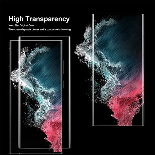 Image of STP FEEL (2 Pack Unbreakable Membrane Screen Protector Guard For Samsung Galaxy S22 Ultra / S23 Ultra (6.8 Inch) | Membrane Ultra Smooth Touch with Finger Print Support - HD /3 Months Warranty