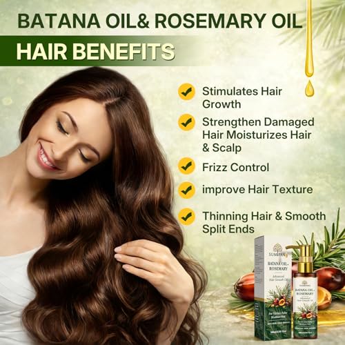100% Natural Batana & Rosemary Oil for Hair Growth