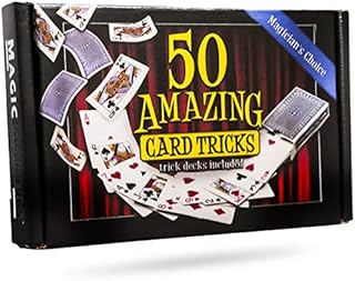 50 Amazing Card Tricks Kit for All Ages with Trick Decks Included