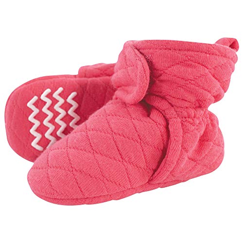 Hudson baby Baby Quilted Booties, Dark Pink, 12-18 Months Calcetines informales, Rosa Oscuro, 18 meses Unisex bebé
