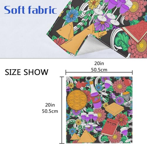 Servilletas de Tela Set de 6, 20 x 20 in, Poliéster miniatura 6