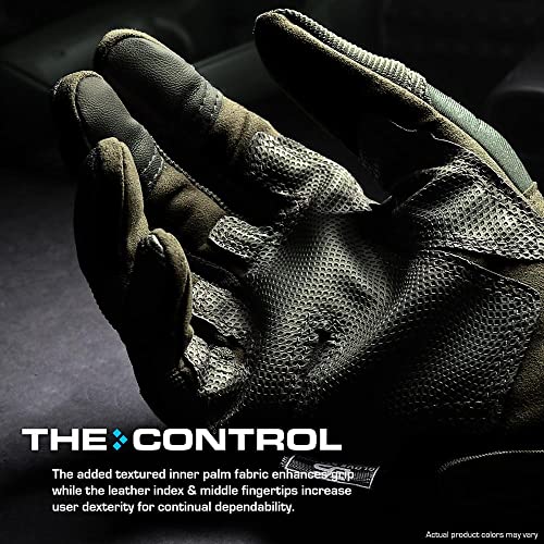 Glove Station The Combat Motorcycle Gloves - Tactical Gloves With Touchscreen For Outdoor Sports, Bmx, Dirt Bike And Cycling - Combat Gloves For Airsoft, Paintball And Work - Green, Xl Size #TOP6