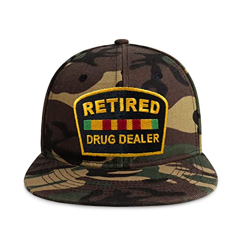 Chok.lids Retired Drug Dealer Hat Dad Hat Acrylic Baseball Cap Polo Style Low Profile (Wood Camo) #TOP5