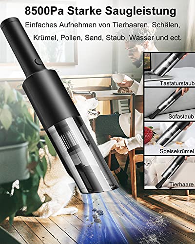 Jooayou Handstaubsauger Akku, 7000Pa Kabelloser Staubsauger 300g Leicht Autostaubsauger 4000mAh Li-Ionen Akkusauger… - Image 4