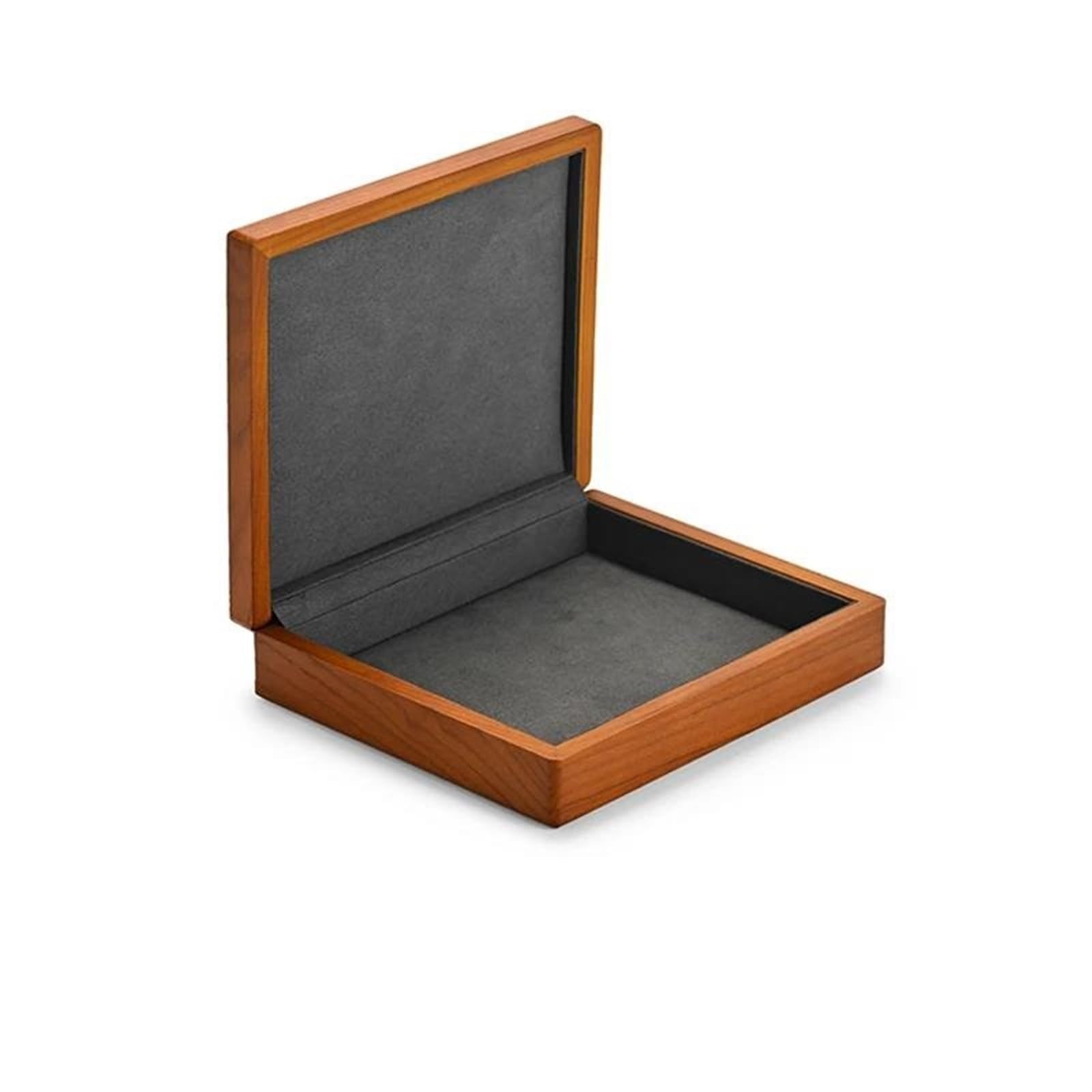 Naszyjnik Organizator retro drewniana biżuteria pudełko pierścień Ring Pierścień z biżuterią z mikrofibry stojak na biżuterię Organizer pakowanie pudełka kolczyka pudełko biżuteria pudełko biżuteria