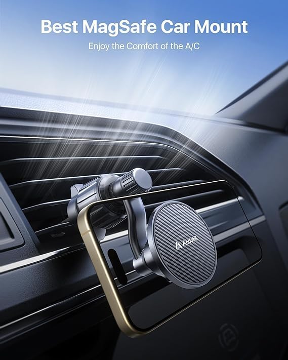 Miniatura 2 de andobil Soporte de coche Magsafe actualizado 2025 nunca se bloquea, rotación de 360, soporte de teléfono estable para ventilación del automóvil,