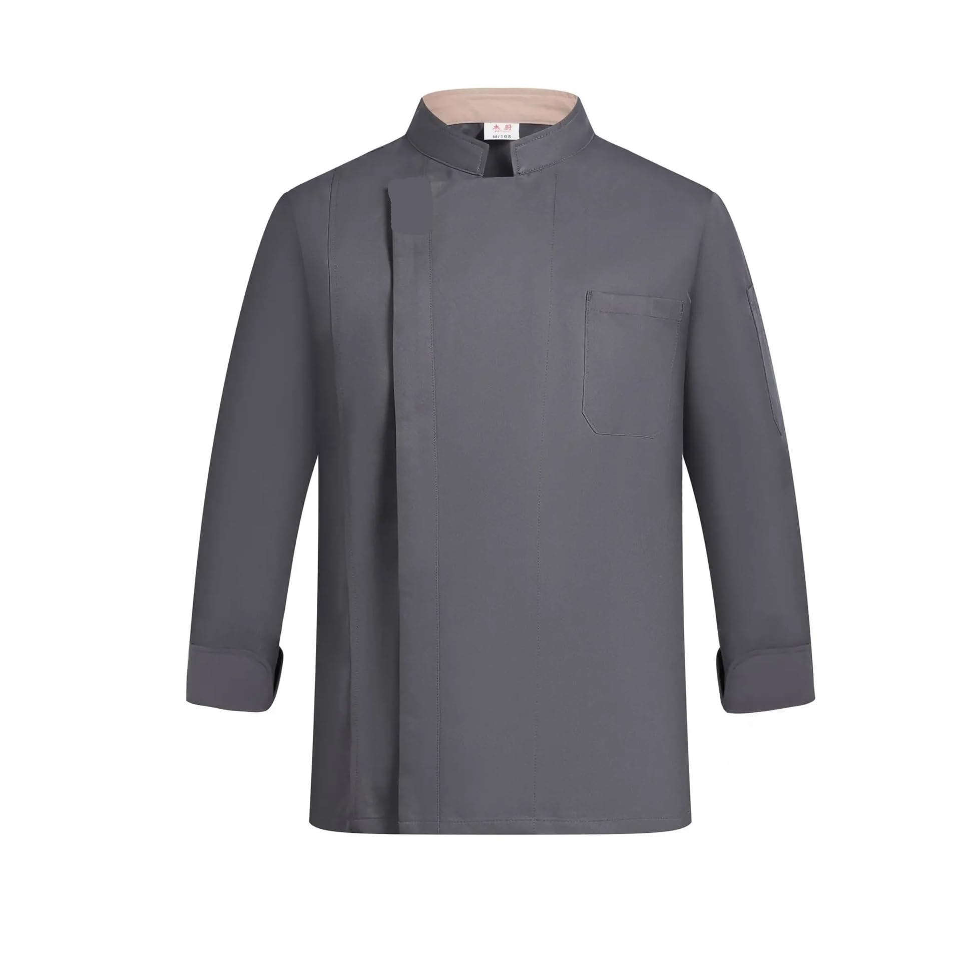 Uniforme de trabajo for camareros restaurante, uniforme chef catering, cocina manga corta for(Long-khaki,M)