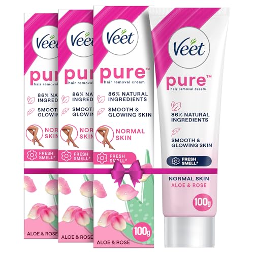 Veet Pure Hair Removal Cream for Women For Normal Skin - 100g Pack Of 3 (B0D84KH5FH) Amazon Price History, Amazon Price Tracker