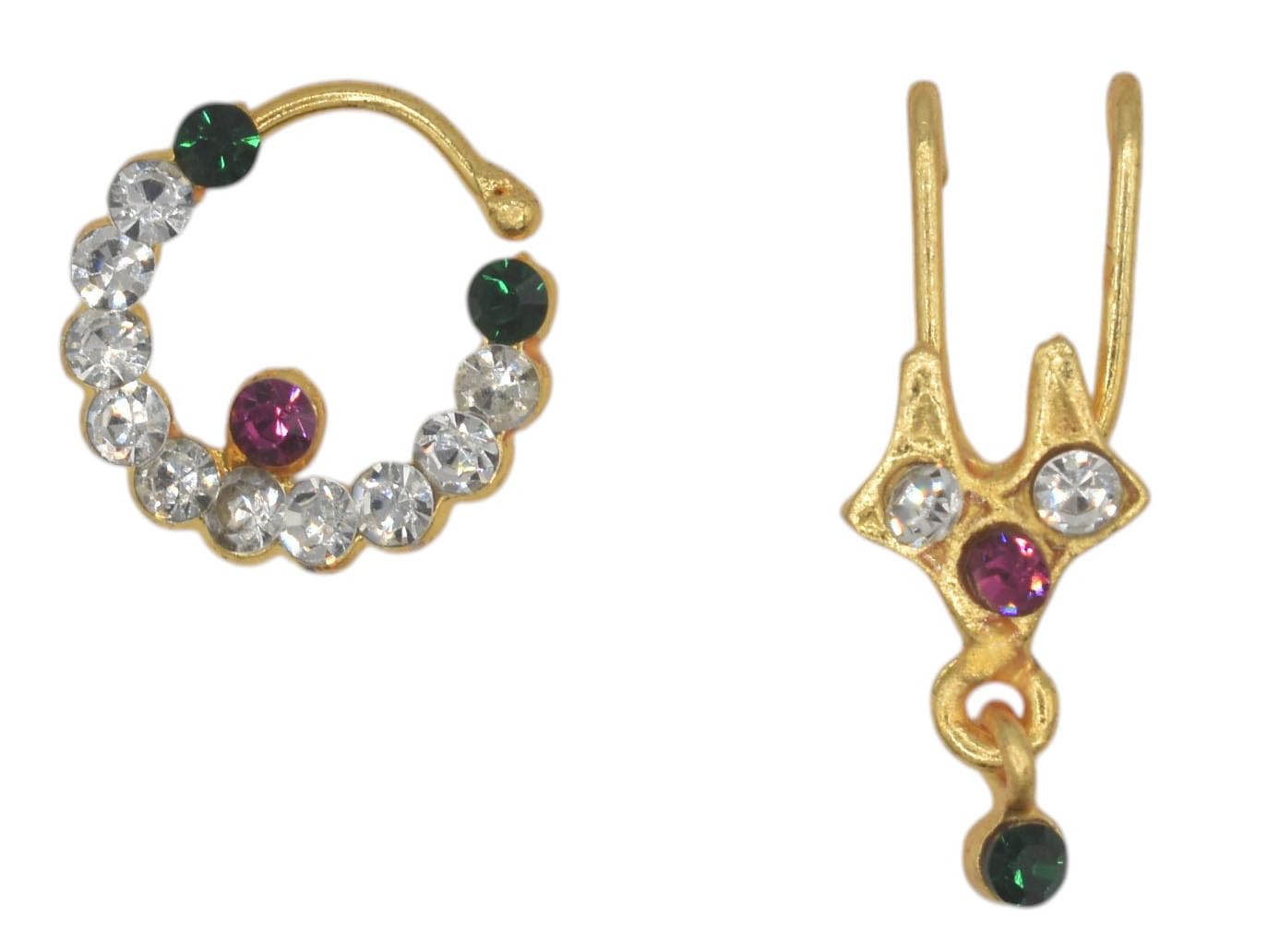 GVG God Jewellery Stone Nathu Bulaki (Nose Pins) for all Gods and Goddesses (9710-G&P)-image-3