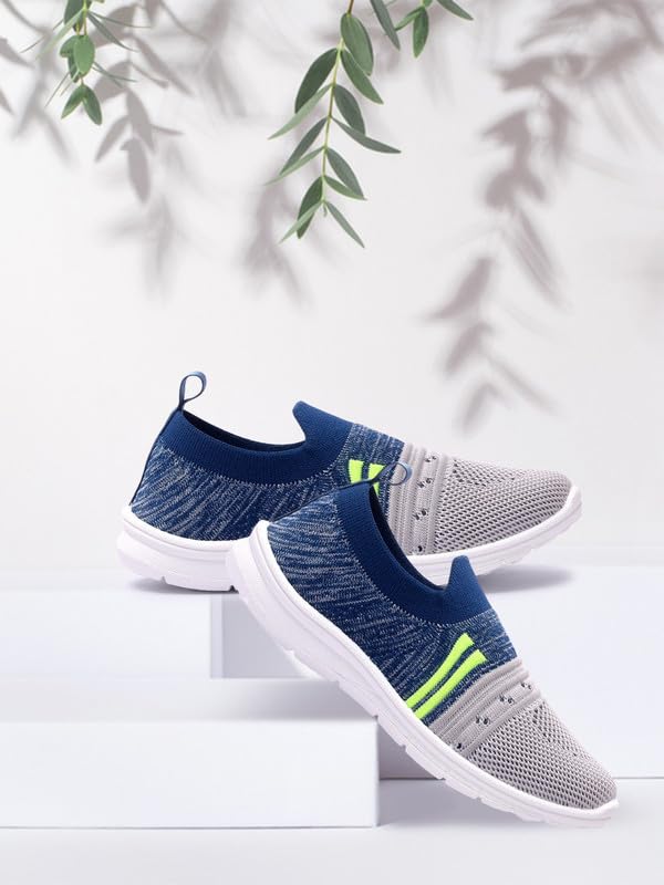 SPRENGE Casual Sneaker Running Shoes for Boys & Girls Navy Green (Pack of 1) 3