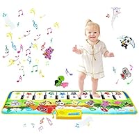 YINSHENG Kids Piano Mat, Piano Music Mat Dance Mats Touch Play Mats Floor Keyboard Musical Carpet Mat Gift Toys for 2 3 4 5 6 Years Old Kids Boys Girls Toddlers (100 × 36 cm)