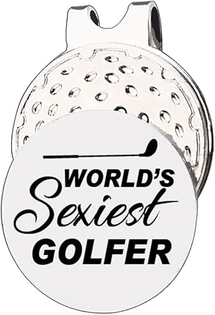 Review VIYZZX Funny Golf Gifts for Men Women, World’s Sexiest Golfer Golf Ball Marker with Magnetic Hat Clip Stainless Steel, Novelty Golfing Gift for Husband Wife