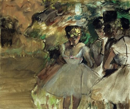 Tableau Edgar Degas Trois danseuses dans les coulisses poster art mural 60x90cm