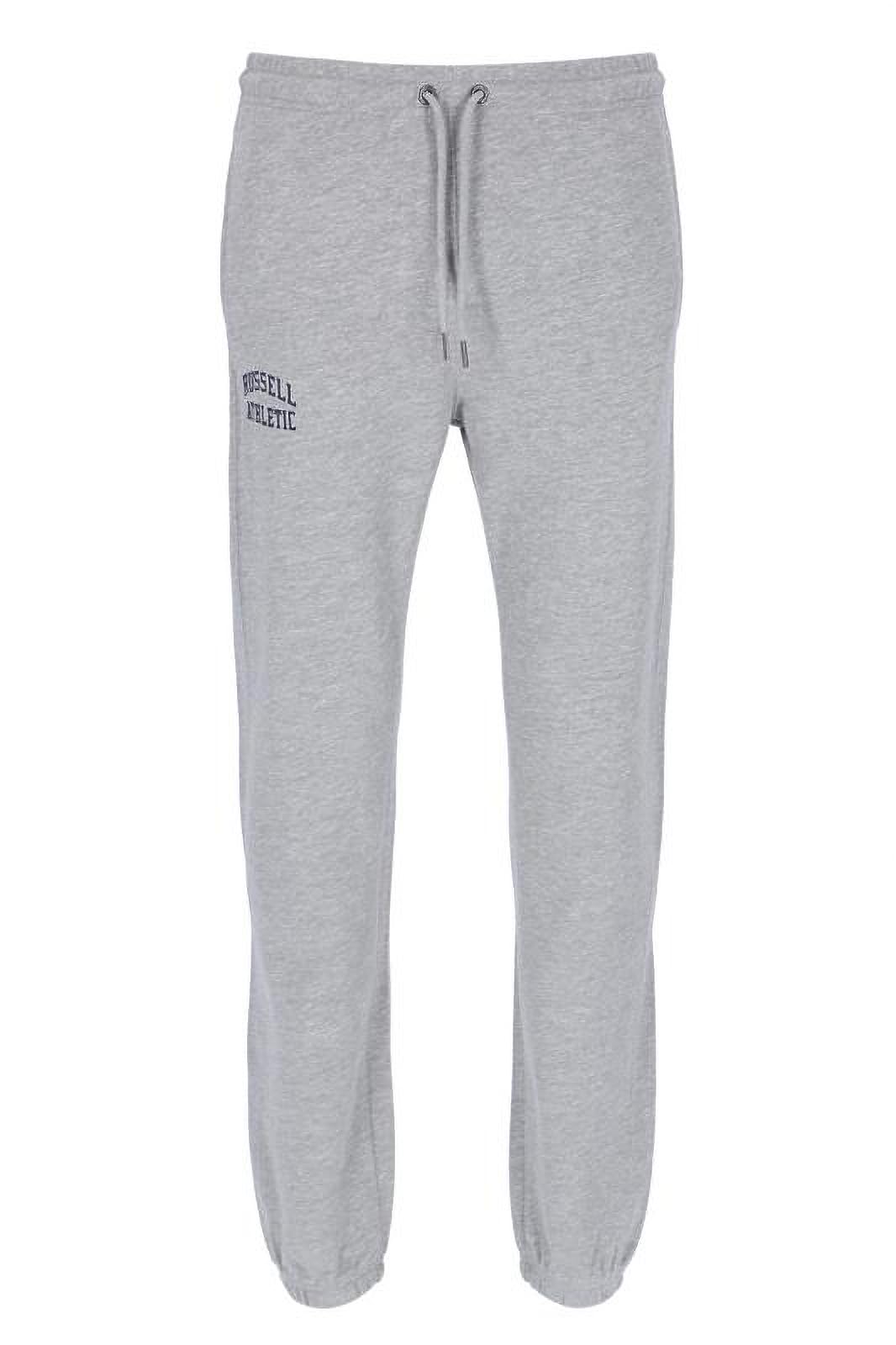 Russell Athletic Mens Iconic Elasticated Compression Pants, New Grey Marl, L EU
