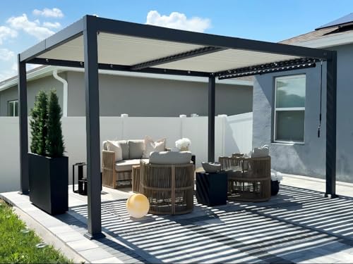PURPLE LEAF Pergola 3 x 4.2 m Wasserdicht Stabil Pergola mit...