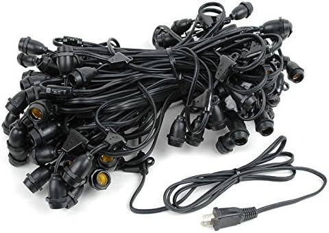 Miniatura 3 de Novelty Lights C9E17 - Tira de luces con forma de globo para exteriores  Juego de luces de pérgola para fiestas de patio al aire libre  Resistente