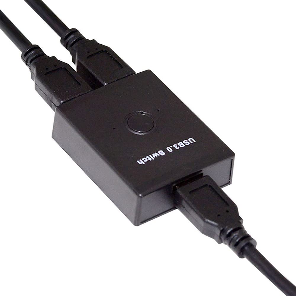 KVM - Selettore di commutatori bidirezionali USB 3.0 da 2 a 1 PC di condivisione o da 1 a 2 hub per tastiera e mouse scanner stampante
