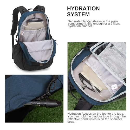 Image of MOUNTAINTOP 30L Hiking Backpack,Men Women Camping Backpack,Lightweight Trekking Travel Backpacks for Climbing Skiing Cycling