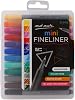 Mont Marte Mini Fineliner 12pce Set, Tri Grip, Odour Free