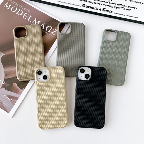 Coque iPhone 14 Pro Max noire chic au design tressé 3D unique - 3