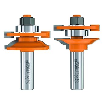 CMT 891.501.11 2-Piece Rail and Stile Bit Set, 1/2