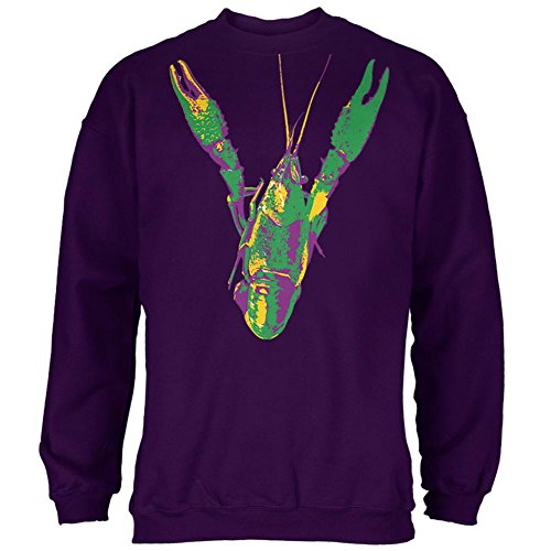 Old Glory Mardi Gras Crawfish MensCreweneck Sweatshirt