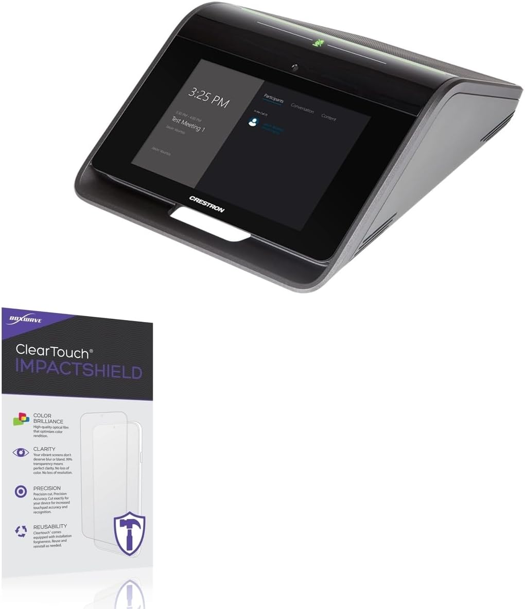 BoxWave Screen Protector Compatible with Crestron CCS-UC-1 (7 in) - ClearTouch ImpactShield (2-Pack), Impenetrable Screen Protector Flexible Film