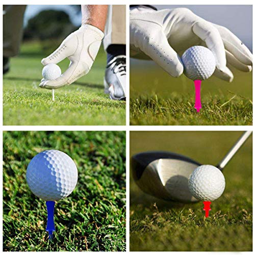 FINGER-TEN-Tees-de-Golf-Irrompible-Paso-hacia-Abajo-Plastico-Mezclado-o-Mismo-Valor-de-Altura-100-Piezas-2-34-2-14-2-1-34-1-12