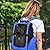 PawHut Pet Travel Backpack Bag Cat Puppy Dog Carrier w/ Trolley and Telescopic Handle Portable Stroller Wheel Luggage Bag (Blue)
