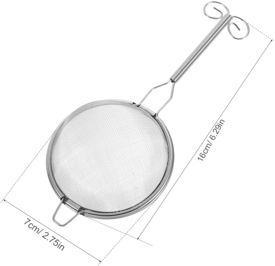Stainless Steel Tea Strainer Scoop for Loose Tea Leaves, Silver