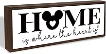 Home is Where the Heart is Sign, Sweet Home Decor, Living Room Decoration for Shelves, Family Decoration, Front Door Entryway Decors, Wall Tabletop Decor Art, Housewarming Gift