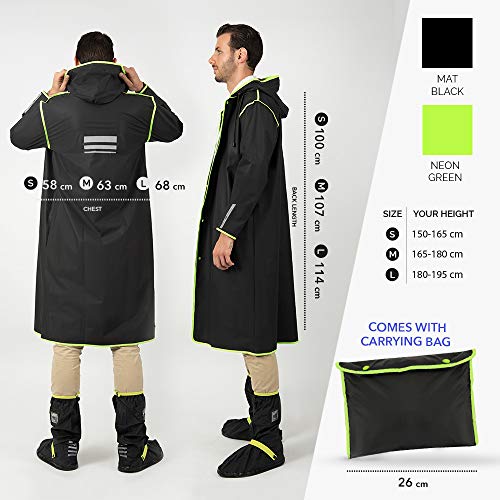 PERLETTI Impermeabile Pioggia Uomo Donna Dettagli